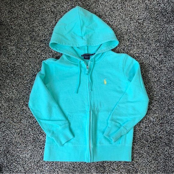 Ralph Lauren Sport Other - Ralph Lauren Sport Girls Sweatshirt Zip-up Hoodie sz S Teal